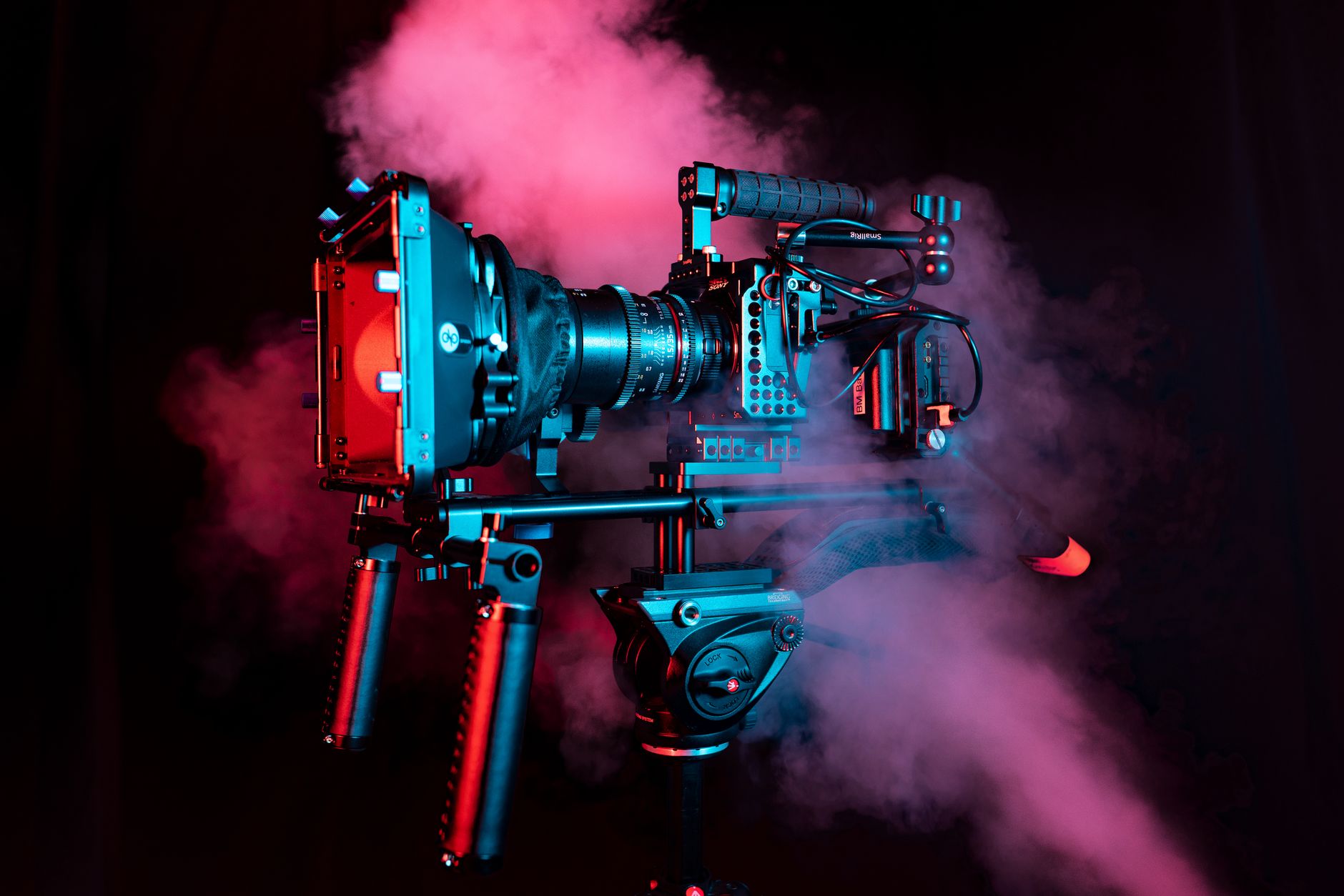 Cinema equipment in the Optics Lab cage