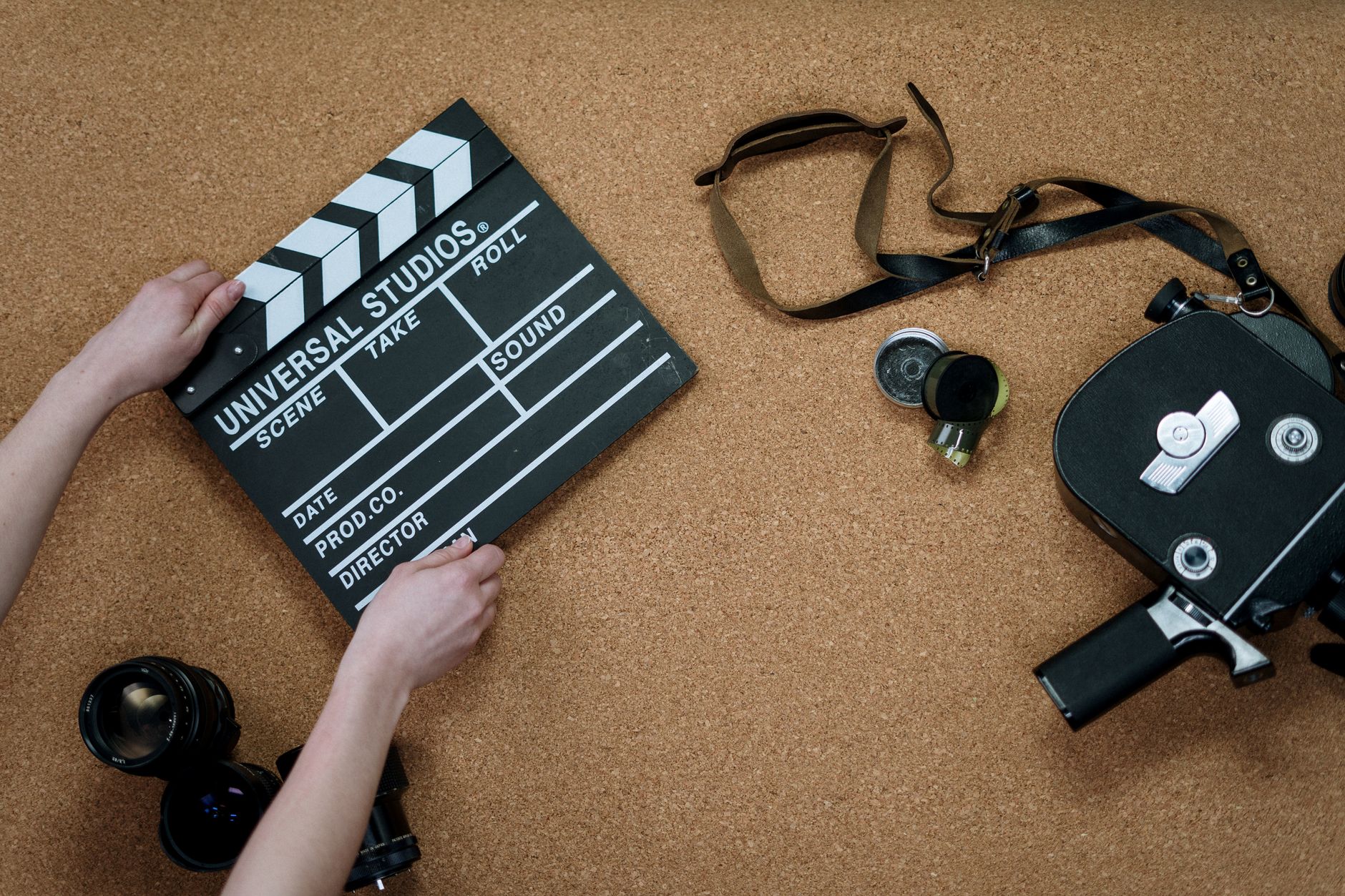 A cinema camera rig